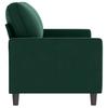 Vidaxl Sofa 2-Osobowa, Ciemnozielona, 140 Cm, Tapicerowana Aksamitem