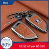 Nueva Funda de Cuero para Llave Inteligente de Coche Shell Para X1 X3 X4 X5 X6 F15 F16 G30 Serie 3 5 7 G11 F48 Llavero Accesor