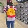 Book Bag Contrast Color Plaid Backpack Korean Style Cute Shoulder Bag Children School Bag  Gift