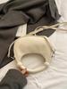 Sac à main plissé en forme de croissant pour femme Automne 2025: Sac à Bandoulière Unique et Sac Bandoulière à la Mode