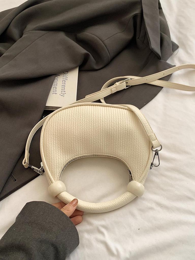 Sac à main plissé en forme de croissant pour femme Automne 2025: Sac à Bandoulière Unique et Sac Bandoulière à la Mode