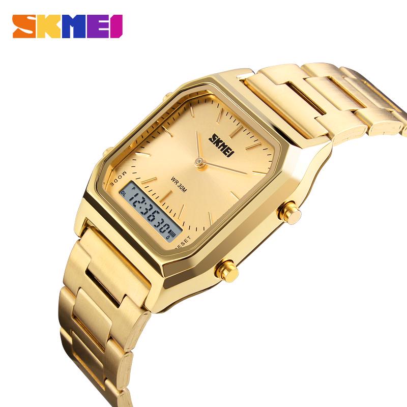 SKMEI Fashion Sport Watch Men Top Brand Luxury Dual Display Electronic Quartz Wrist Watch Male Clock