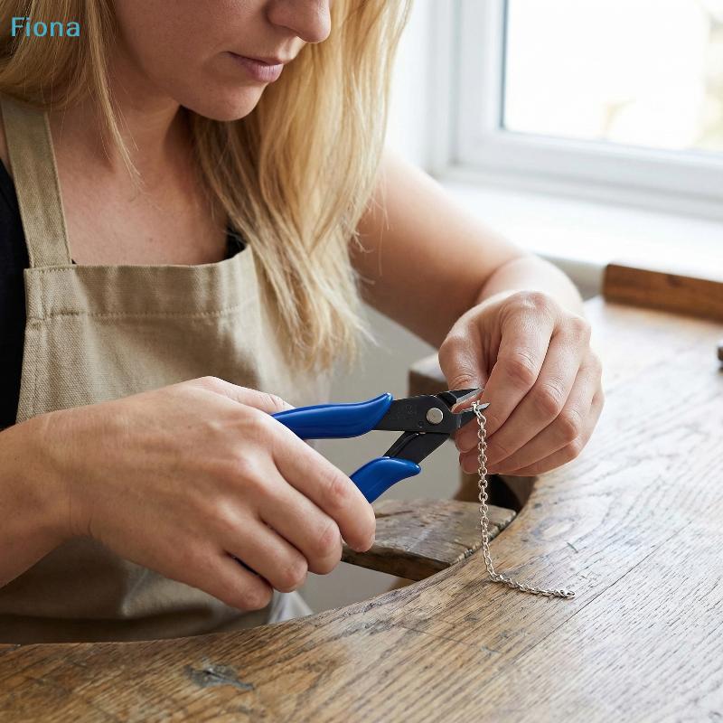 Mini Wire Cutter Pliers, Blue Diagonal Cutting Pliers for Electronic Repair, Jewelry Making & DIY Crafts