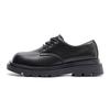 Derby Shoes Men's Low-top Martin Boots British Style Round Head Leather Big Head Shoes Black Shoes Platform Casual Leather Shoes