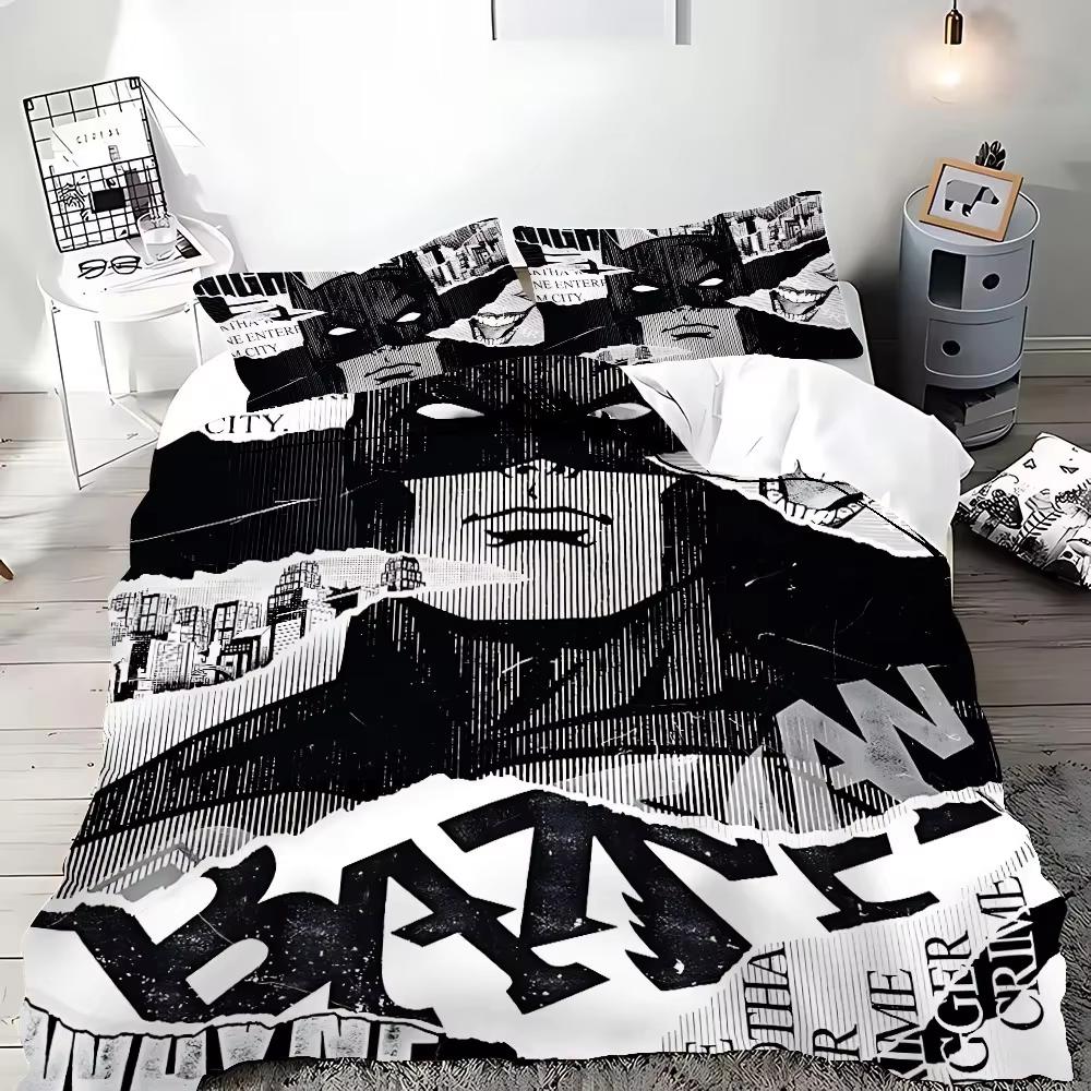 Black Bat Duvet Cover Pillowcase Beddingboygirl Bedroomdecoration Childrengift Single Double Largebed Sizezip Duvet Cover