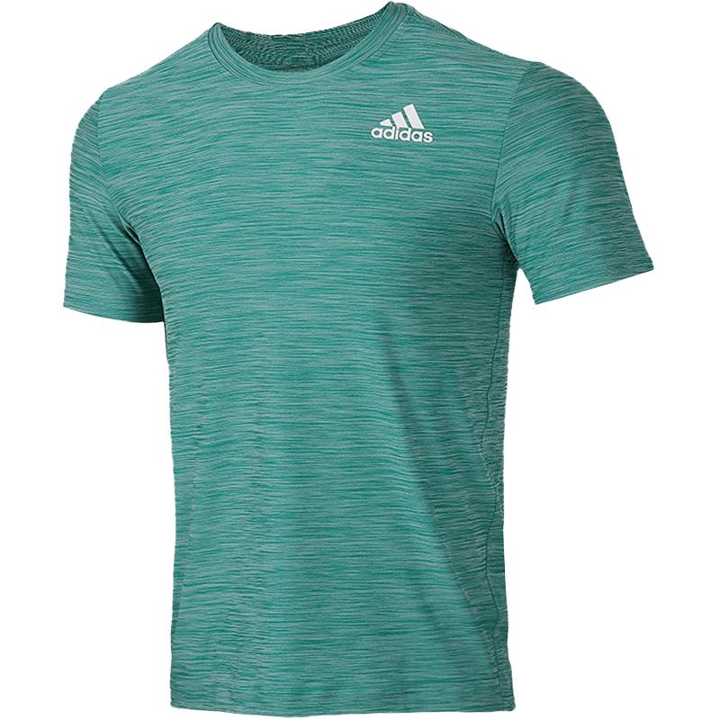 

Adidas T Shirts Men s Green Crew Neck Moderate Straight Fit FL1552 175/92A/S