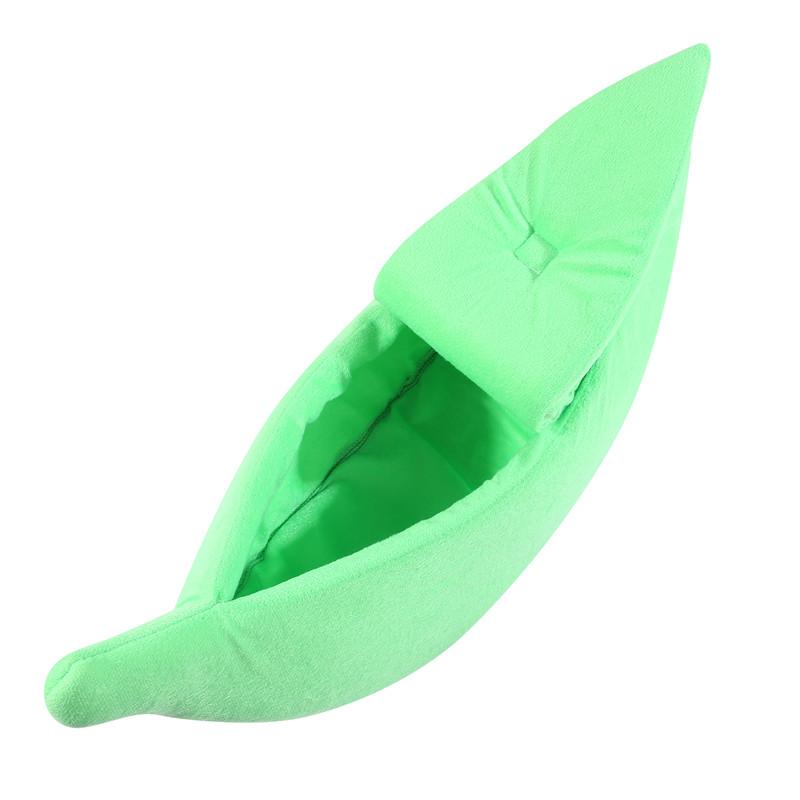 

Милые кроватки для кошек Глубокий сон Комфорт Зимой Кровать в форме банана для домика для кошки Товары Домашние животные Креативные комнатные маленькие кроватки для кошек и собак S зелёный