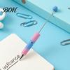 Beadable Ballpoint Pens DIY Pen, Colorful Fancy Beaded Crafting Gift for Students, Party Favors, Creative Office Supplies Novelty Rainbow