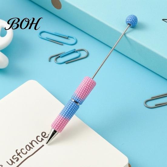 Beadable Ballpoint Pens DIY Pen, Colorful Fancy Beaded Crafting Gift for Students, Party Favors, Creative Office Supplies Novelty Rainbow