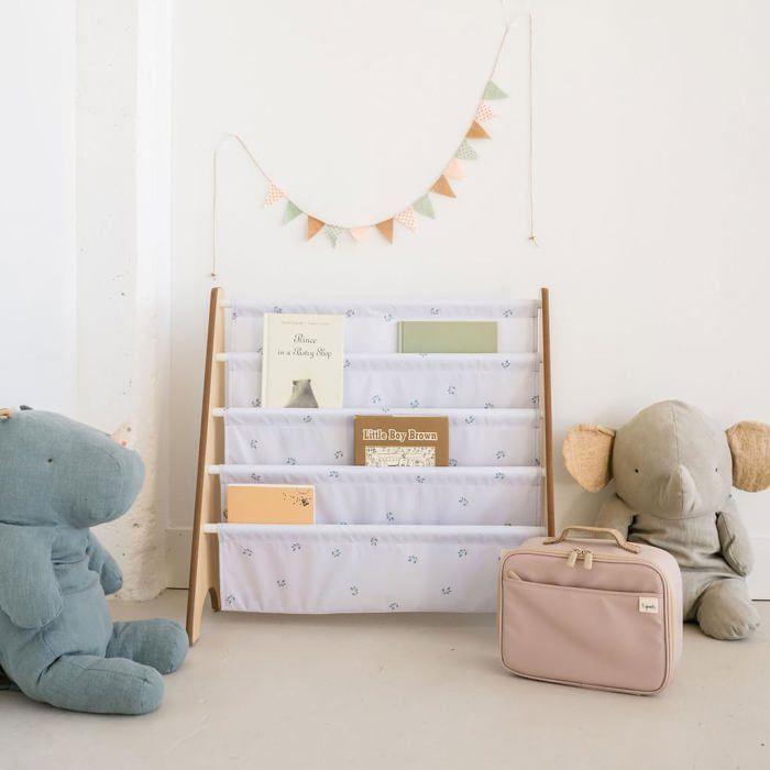 3 Sprouts - Bibliothèque enfant Myrtilles gris - ELEMENTS FOR KIDS