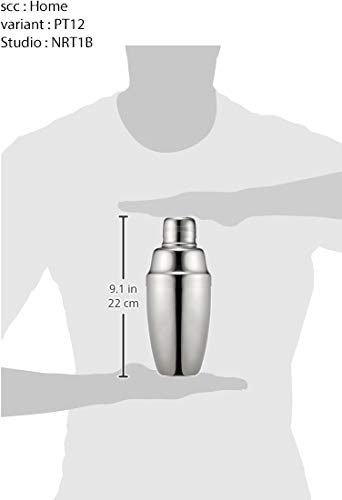Akagawa Kibutsu Seisakusho AG 18-8 Stainless Steel Cocktail Shaker, 500cc, 94031