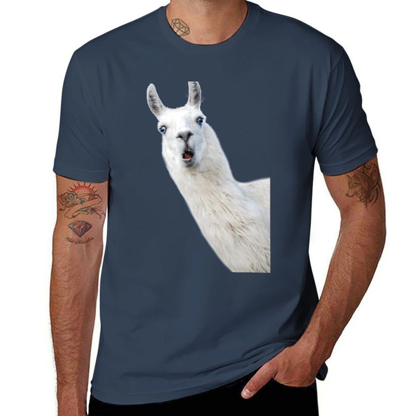 Funny Llama Tshirt Lightweight Gym Training Tshirt S