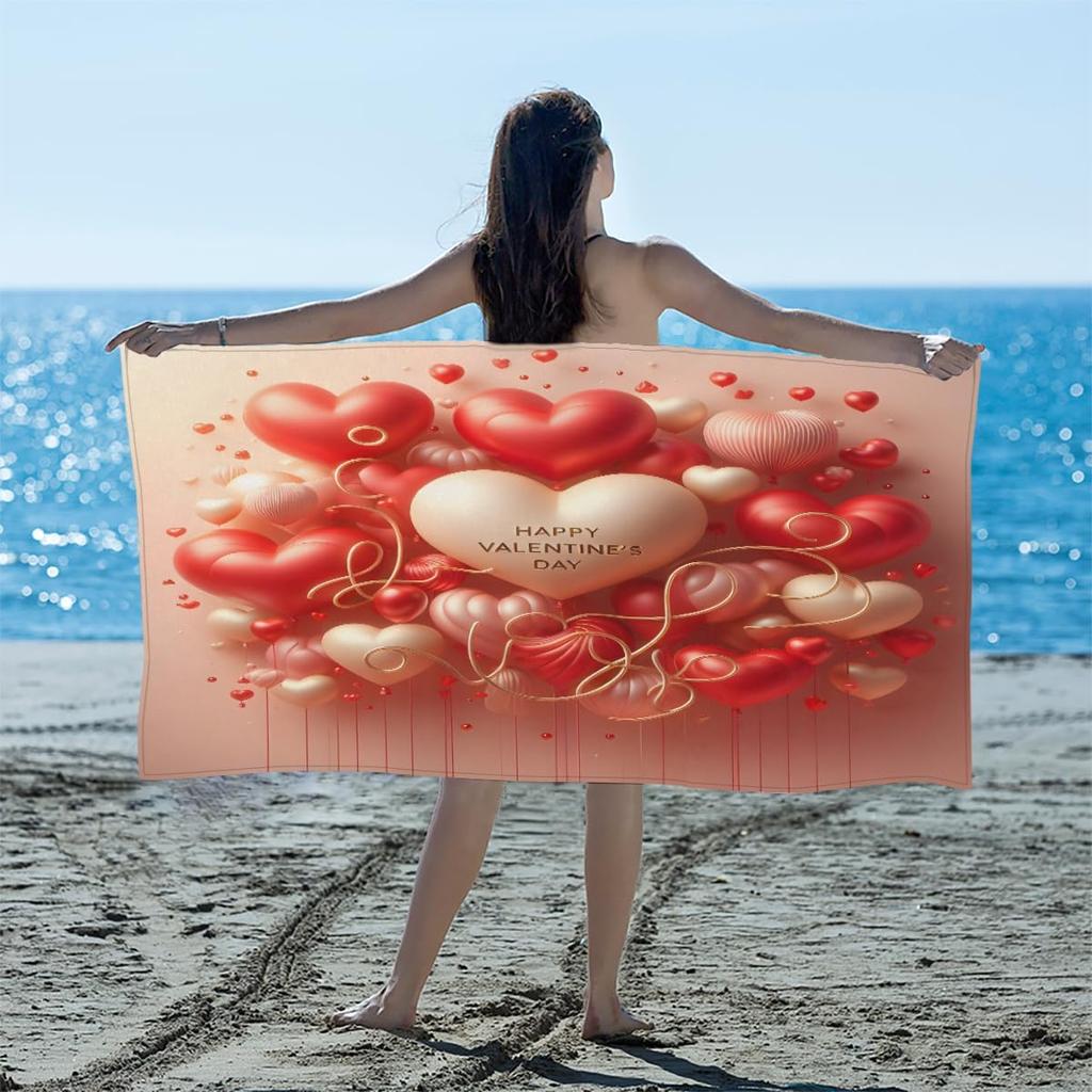 Skull Brightly Colored Flower Beach Towel, Large Microfiber Quick Dry Lightweight Pool Bath Towels Sand Free Beach Blanket for