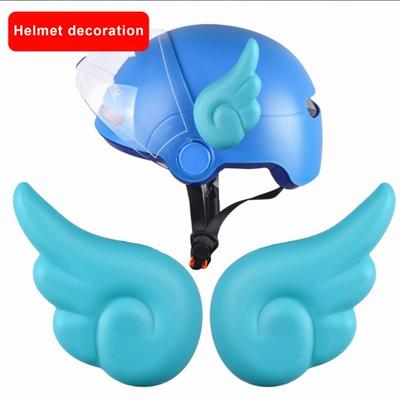 1 Paar selbstklebende Motorradhelm-Flügeldekoration, universell, für Radfahren, Roller, Fahrrad, Motorrad, Skateboard, Helm, dekorative Flügel, Helmzubehör