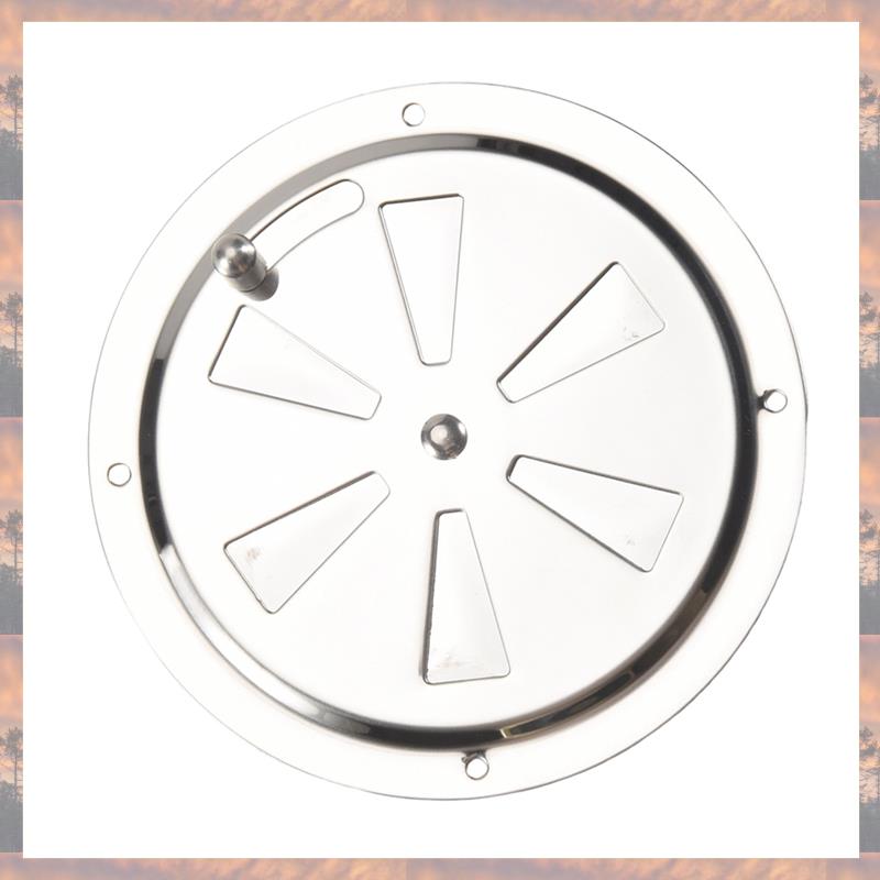 

2025 Trend Round Air Louver Vent & Side Knob Opening Grille Cover Marine Boat RV 316 Stainless Steel Ventilation Louvered Vent серебряный