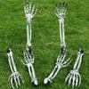 WTEMPO Halloween Skeleton Stakes Zombie Ghost Arm Stake Severed Plastic Skeleton Hands Yard Signs for Lawn Stakes Garden Halloween Props Decoration