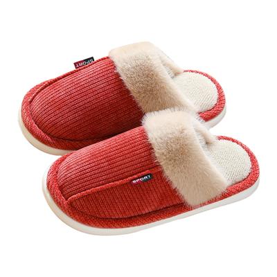 Women's Fleece Lined Indoor Slippers: Warm Thickened Fleece Lined Casual Cotton Slippers Women Winter Slippers