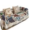 New Graffiti Colored Tassel Edge Sofa Towel Simple Anti Slip Thick Cover Blanket Seasonal Universal Couch Decoration Dust Covers