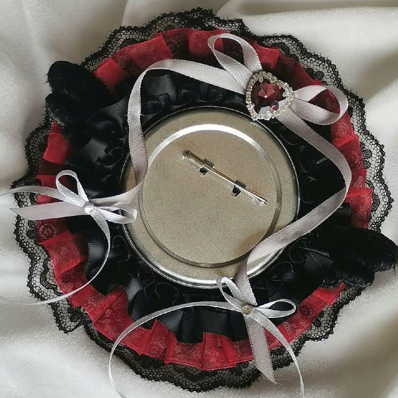 

badge bow y2k accessories ita bag accessories ita bag accessories 58-75mm ita bag inner badge holder ita bag insert bow красный