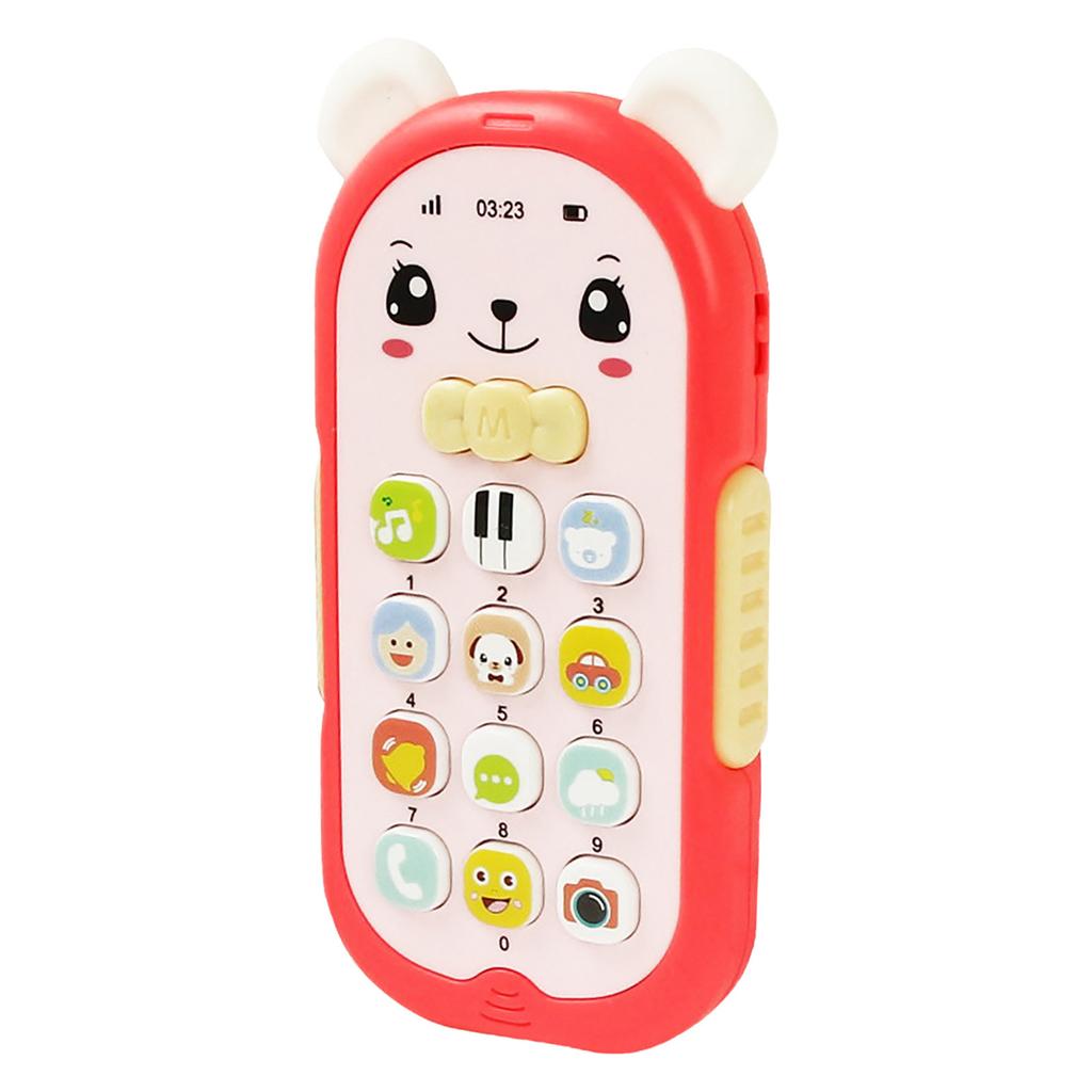 Baby Gutta-percha Toy Face Changing Music Mobile Phone