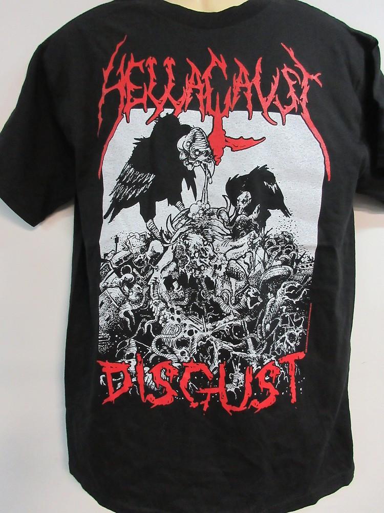 HELLACAUST OFFICIAL OLD STOCK MERCH DISGUST BAND CONCERT MUSIC  MEDIUM Unisex T-Shirt XL