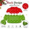 Easy Clean Pet Mat Christmas Dog Lick with Powerful Suction Cups, Silicone Slow Feeder for Boredom Breaker Pets, Non-Slip Festive Puppy Feeding