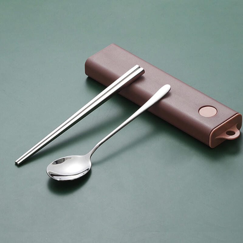 Gourmet Portable Cutlery Set (Brick Red + Stainless Steel)