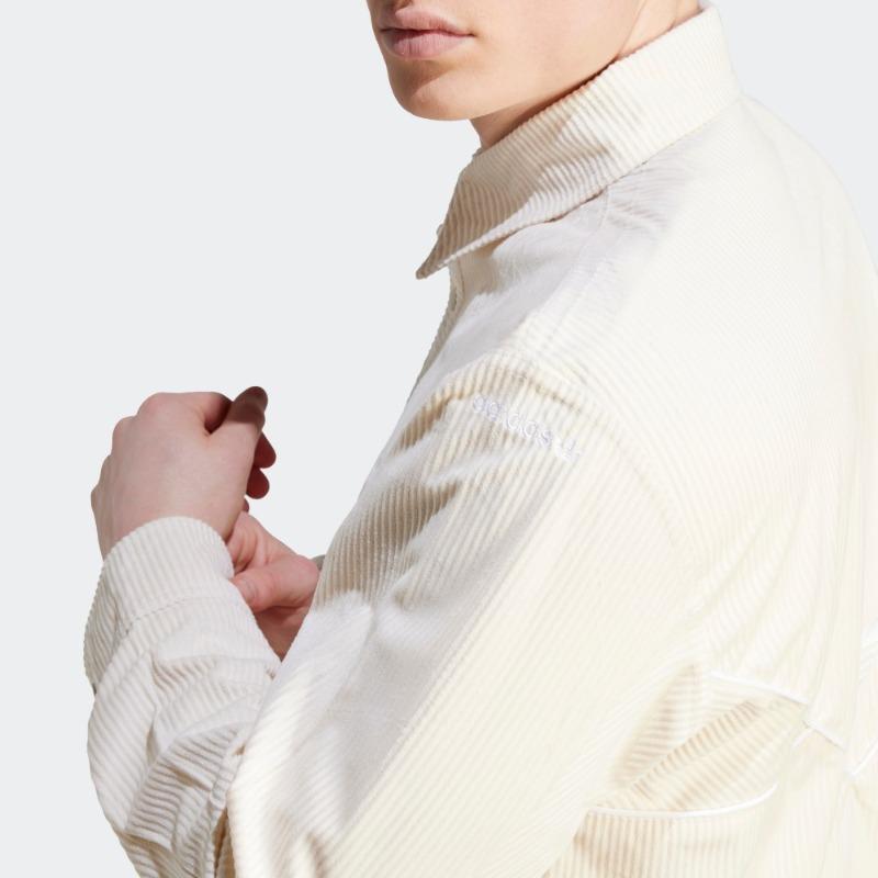 Adidas Originals Embroidered Logo Long Sleeve Sports Shirt Men Tops White IM4444