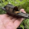 Floating Chinese Antique-Style Fishing Boat Model: Outdoor and Indoor Aquatic Landscape Decor