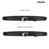 Durable Leather Genuine Belt For Women With Smooth Buckle And Elements Letter