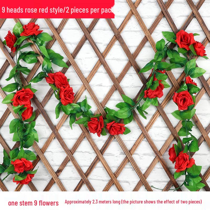 Artificial Rose Garland for Wall Hanging and Indoor Decor