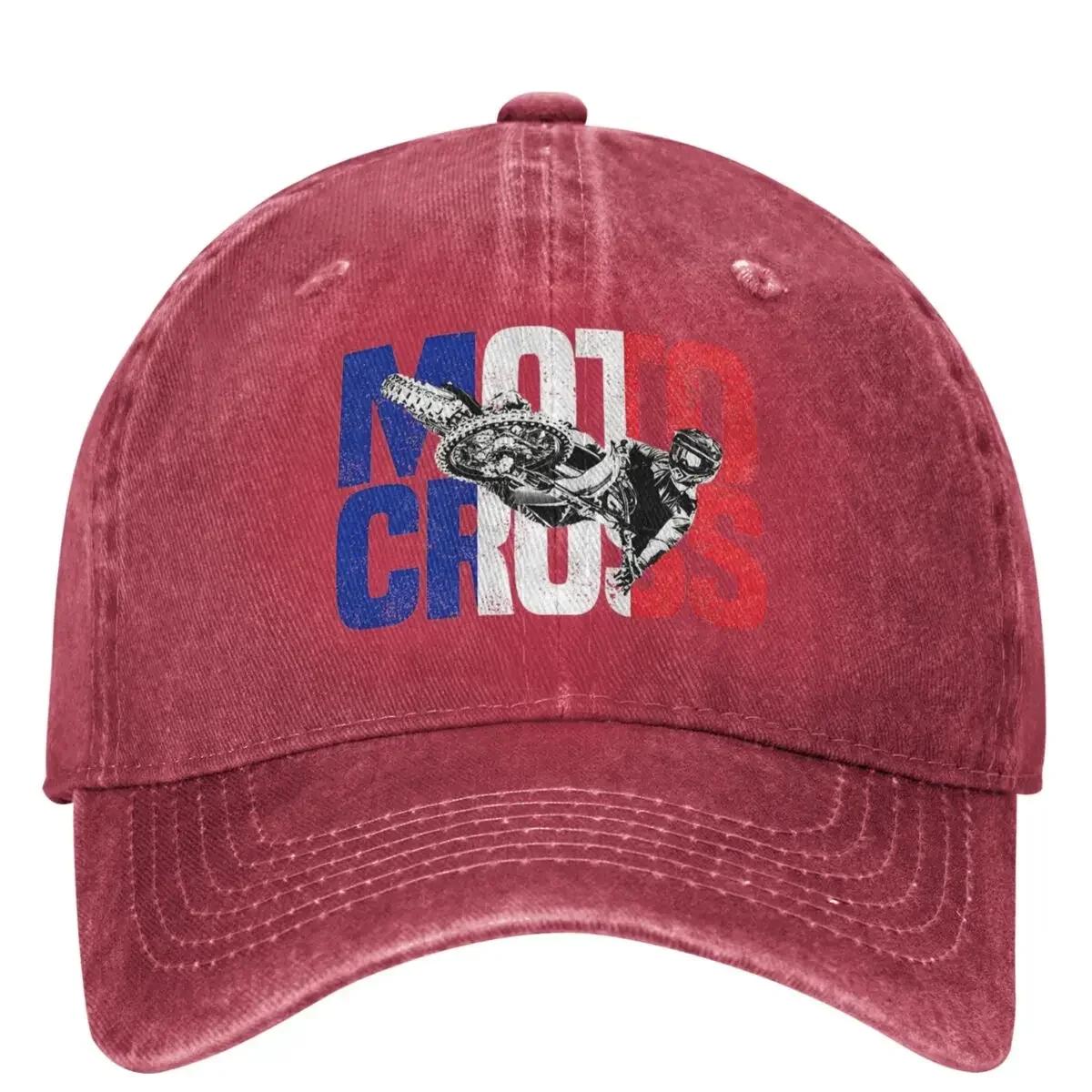 French Motocross Baseball Cap Running Hippie Quality Trucker Hat Couple Women Casual Sun protection Baseball Caps as picture