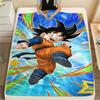 Goku Simple Stylish Printed Blanket, Flannel Blanket Great for Bedroom, Bed, Sofa, Chair, Picnic & Tour.-TING
