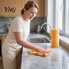 Tearable Cleaning Rolls Microfiber Cloth Roll, Reusable Tear Away Paper Towels, Multi-Purpose Non Shedding Dusting Washable Towels for Kitchen