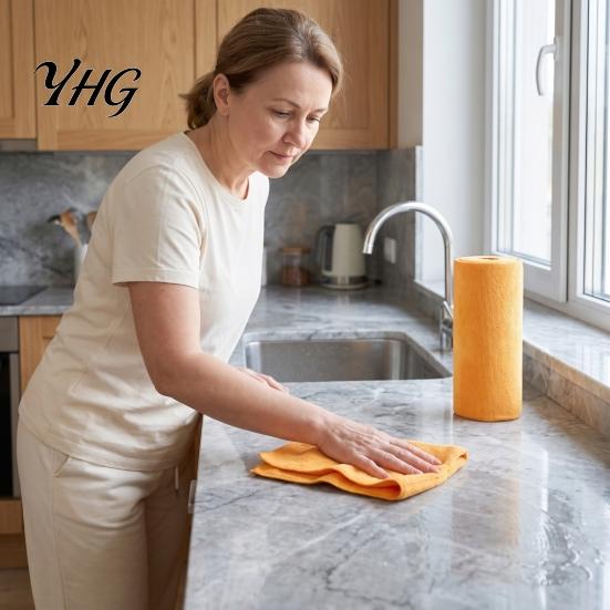 Tearable Cleaning Rolls Microfiber Cloth Roll, Reusable Tear Away Paper Towels, Multi-Purpose Non Shedding Dusting Washable Towels for Kitchen