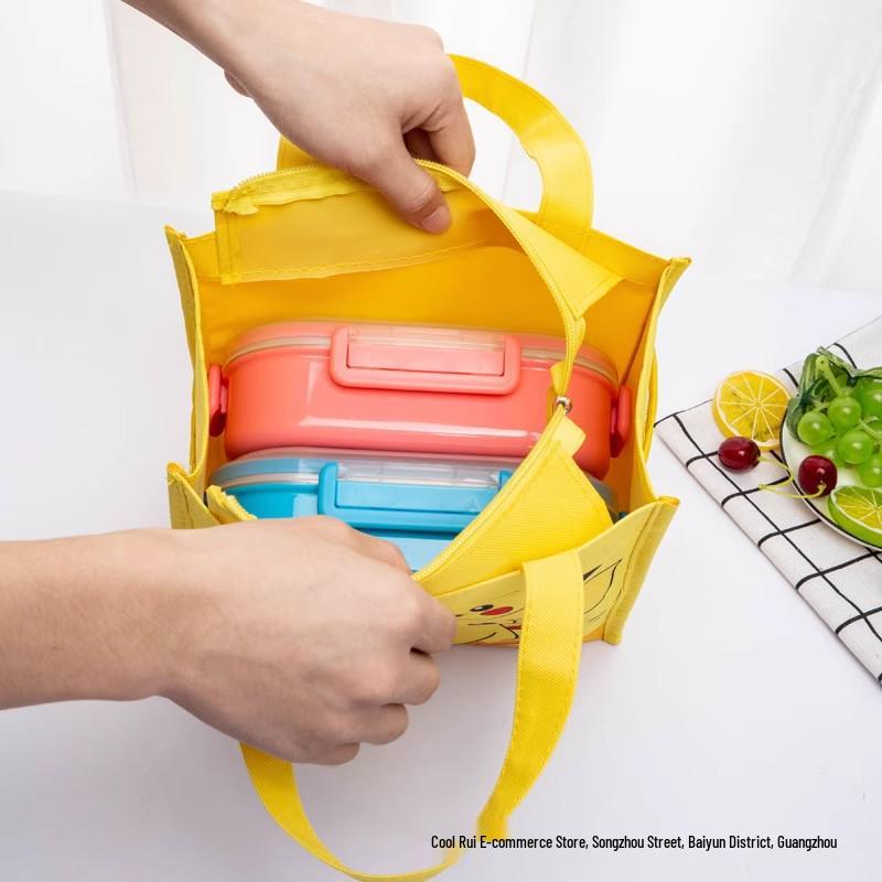 Cartoon Thickened Square Bento Lunch Bag for Kids