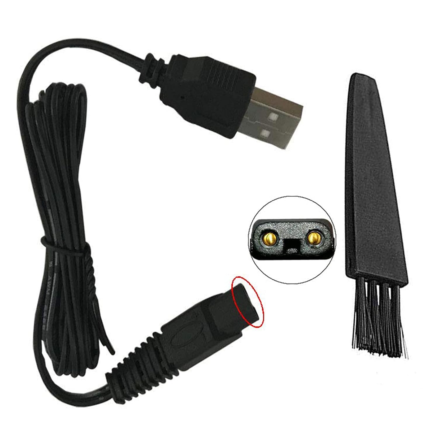 USB-кабель, совместимый с мужской электробритвой MicroTouch Solo, 100 см, 5 В, сменный шнур зарядного устройства