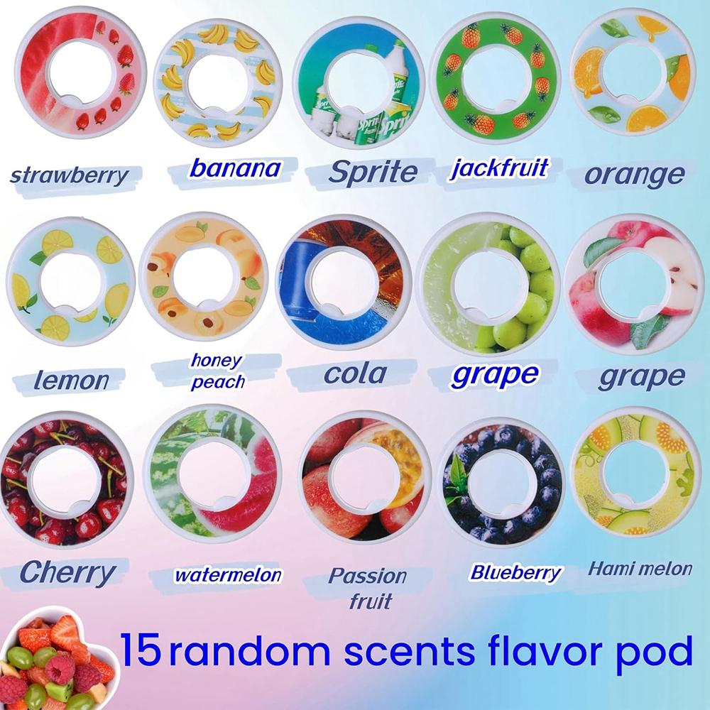 1 sztuka kapsułek smakowych do wody, nakrętki smakowe do butelek na wodę, kapsułki o zapachu owoców do butelek na wodę, pierścienie do kubków sportowych, sport na świeżym powietrzu