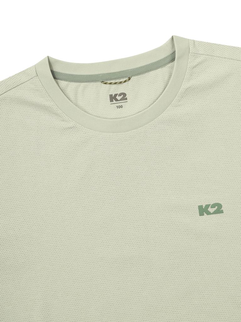 K2 Ktr Graphic Short Sleeve Round Neck T-Shirt_Green Clay