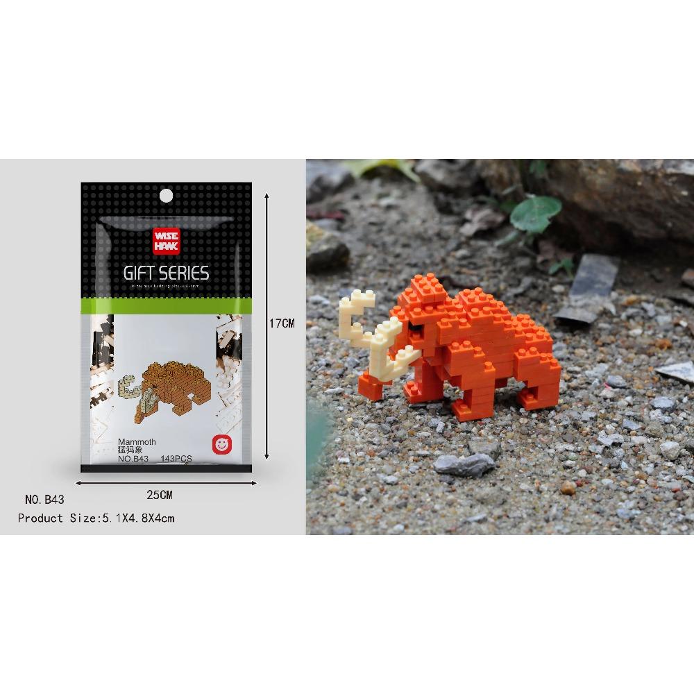 Mini Building Blocks 3D Animal Diamond Model Micro Bricks Dog Cat Bird Moose Wolf Panda Macaw Toys For Children Birthday Gifts