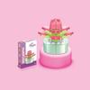 Small Children Puzzle Particle Building Block Flower Flexing Potted Model Toy