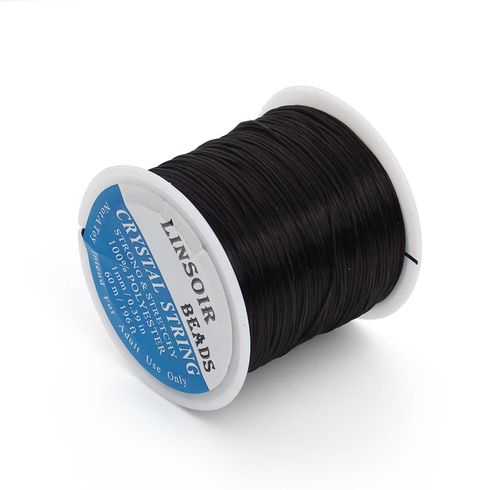 10-40M/Roll Strong Elastic Crystal Beading Cord 1mm for Bracelets Stretch Thread String Necklace DIY Jewelry Making Cords Line
