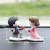 2Pcs/Set Car Decoration Cute Cartoon Couple Dashboard Doll Balloon Ornament Auto Interior Accessories for Girls Newlyweds Gift
