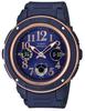 Casio Navy Blue Baby-G Women's Watch, & Brown, BGA-150PG-2B2JF,