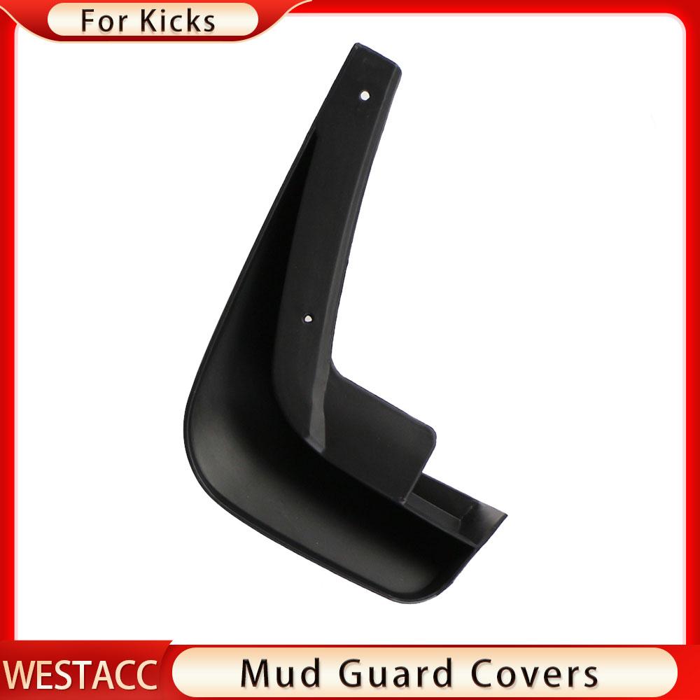 4Pcs/set Car Mud Flaps for Nissan Kicks 2017 2018    2022 2023 Front Back Mudflaps Mud Guard Cover