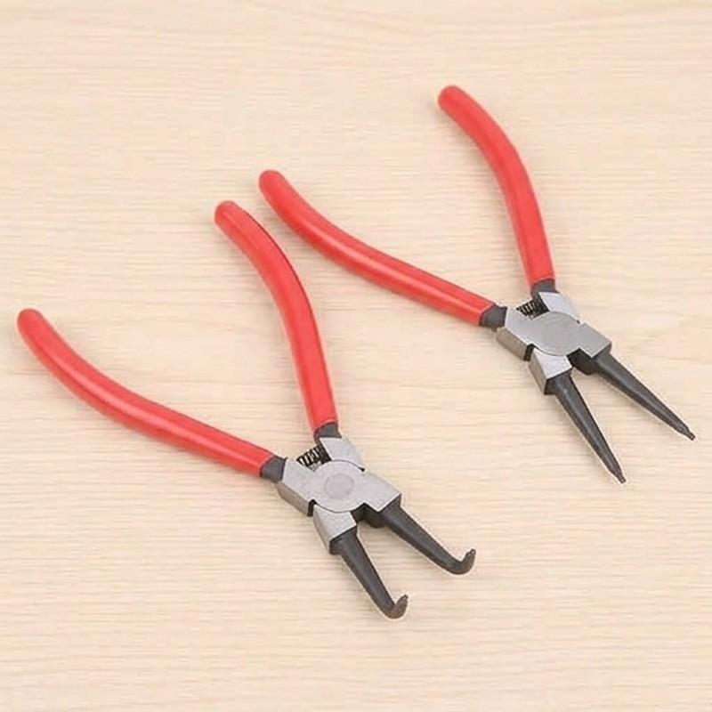 1Pcs Hand Tool 7 Inch Internal External Retaining Clip Carbon Steel Multifunctional Snap Ring Circlip Pliers