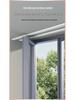 Inward Opening Bay Window Curtain Track - No-Drill, Shaped, Sliding with Hooks