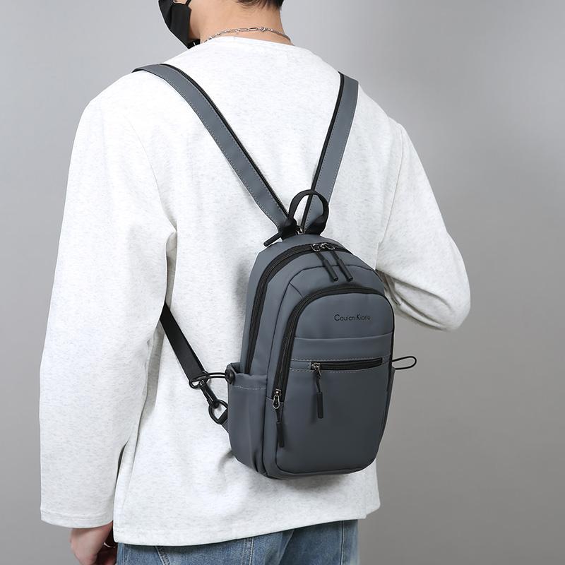 Men's Large Capacity Chest Bag Travel Backpack Multi-function Backpack