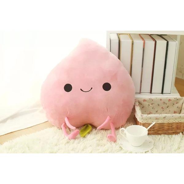 Cute Cartoon Fruit Plush Toy Peach Mango Orange Pear Stuffed Pillow Home Deco Birthday Gifts