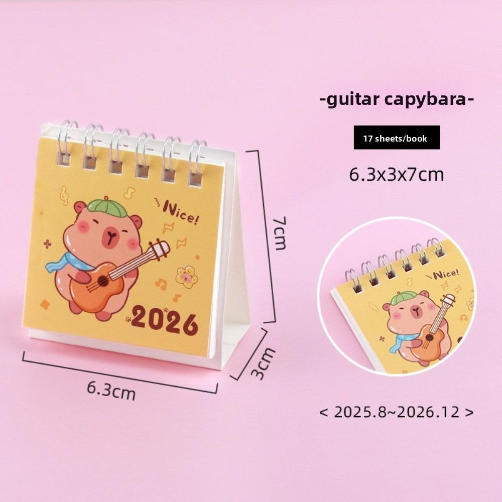 Small 2026 Desk Calendar Standing Flip Coil Calendar New Schedule Planner  Gifts